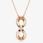 Swarovski Hyperbola Rose Gold Plated Inifinity Pendant Necklace 5677623