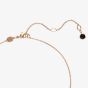 Swarovski Rose Gold Plated Black Swan Pendant Necklace 5678046