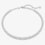 Swarovski Imber Rhodium Plated Round Cut Crystal Tennis Necklace 5682595