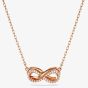 Swarovski Hyperbola Rose Gold Tone Plated Infinity Necklace 5684084