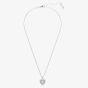 Swarovski Hyperbola Rhodium Plated White Heart Necklace 5684386