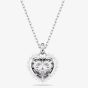 Swarovski Hyperbola Rhodium Plated White Heart Necklace 5684386