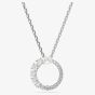 Swarovski Matrix Rhodium Plated Crystal & Pearl Circle Necklace 5688751