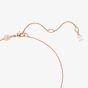 Swarovski Matrix Rose Gold Tone Plated Crystal Pearl Circle Necklace 5692265