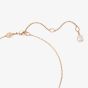 Swarovski Constella Rose Gold Tone Plated Round White Pave Necklace 5692266
