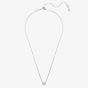 Swarovski Imber Rhodium Plated White Round Necklace 5696039