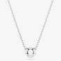 Swarovski Imber Rhodium Plated White Round Necklace 5696039