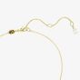 Swarovski Stilla Gold Tone Plated White Square Necklace 5693153
