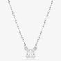 Swarovski Stilla Rhodium Plated Square Cubic Zirconia Necklace 5701903