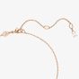 Swarovski Stilla Rose Gold Tone Plated Square Cubic Zirconia Necklace 5701904