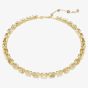 Swarovski Millenia Gold Tone Plated Yellow Octagon Crystal Tennis Necklace 5718674
