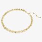 Swarovski Millenia Gold Tone Plated Yellow Octagon Crystal Tennis Necklace 5718674