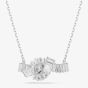Swarovski Matrix Rhodium Plated White Zirconia Knot Necklace 5728553