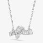 Swarovski Matrix Rhodium Plated White Zirconia Knot Necklace 5728553