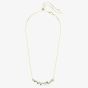Swarovski Constella Gold Tone Plated Green & White Crystal Necklace 5732247
