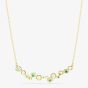 Swarovski Constella Gold Tone Plated Green & White Crystal Necklace 5732247