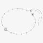 Swarovski Una Rhodium Plated Round White Crystal Necklace 5733116