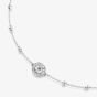 Swarovski Una Rhodium Plated Round White Crystal Necklace 5733116
