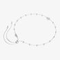 Swarovski Una Rhodium Plated Round White Crystal Necklace 5733116