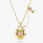 Swarovski Idyllia Gold Tone Plated Pink Heart Key Necklace 5737288