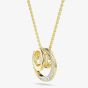 Swarovski Hyperbola Gold Tone Plated Dancing Stone Necklace 5738248