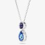 Swarovski Chroma Rhodium Plated Mixed Cut Crystal Pendant Necklace 5738473