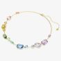 Swarovski Gema Gold Tone Plated Multicoloured Crystal Necklace 5741584