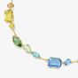 Swarovski Gema Gold Tone Plated Multicoloured Crystal Necklace 5741584
