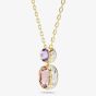 Swarovski Chroma Gold Plated Mixed Cut Crystal Pendant Necklace 5741586