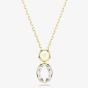 Swarovski Chroma Gold Plated Mixed Cut Crystal Pendant Necklace 5741586
