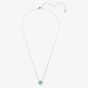Swarovski Una Angelic Rhodium Plated Green Clover Pendant 5757785