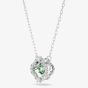 Swarovski Una Angelic Rhodium Plated Green Clover Pendant 5757785