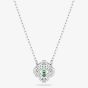 Swarovski Una Angelic Rhodium Plated Green Clover Pendant 5757785