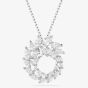 Swarovski Mesmera Rhodium Plated Marquise Cut Circle Pendant 5759837
