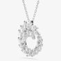 Swarovski Mesmera Rhodium Plated Marquise Cut Circle Pendant 5759837