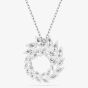 Swarovski Mesmera Rhodium Plated Marquise Cut Circle Pendant 5759837