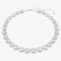 Swarovski Una Angelic Rhodium Plated Cushion Cut Multi Halo Necklace 5751326