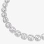 Swarovski Una Angelic Rhodium Plated Cushion Cut Multi Halo Necklace 5751326