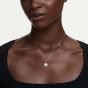 Swarovski Una Angelic 18ct Yellow Gold Cushion Cut Halo Pendant 5764761