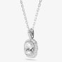 Swarovski Una Angelic Rhodium Plated Cushion Cut Halo Pendant 5754340