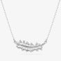 Swarovski Vienna Rhodium Plated Feather Pendant 5756111