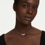 Swarovski Vienna Rhodium Plated Feather Pendant 5756111