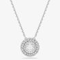 Swarovski Sublima Rhodium Plated Round Cut Cluster Pendant 5738246