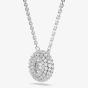 Swarovski Sublima Rhodium Plated Round Cut Cluster Pendant 5738246