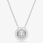 Swarovski Sublima Rhodium Plated Round Cut Cluster Pendant 5738246