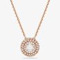 Swarovski Sublima 18ct Rose Gold Plated Round Cut Cluster Pendant 5764190