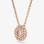 Swarovski Sublima 18ct Rose Gold Plated Round Cut Cluster Pendant 5764190