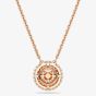 Swarovski Sublima 18ct Rose Gold Plated Round Cut Cluster Pendant 5764190
