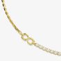 Swarovski Matrix 18ct Yellow Gold Plated Half Tennis Necklace 5747717