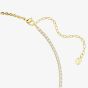 Swarovski Matrix 18ct Yellow Gold Plated Half Tennis Necklace 5747717